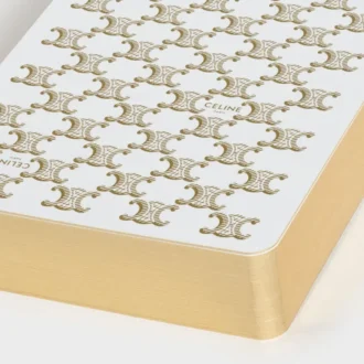 Etui na karty z Triomphe Canvas i skóry jagnięcej