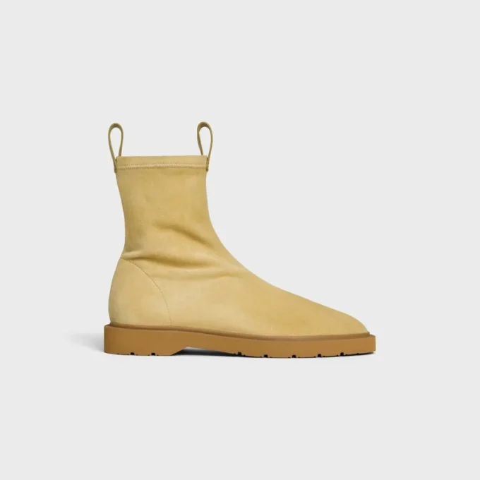 Buty Flow z zamkiem błyskawicznym, wykonane z elastycznej zamszowej skóry jagnięcej Buty Flow z zamkiem błyskawicznym, wykonane z elastycznej zamszowej skóry jagnięcej