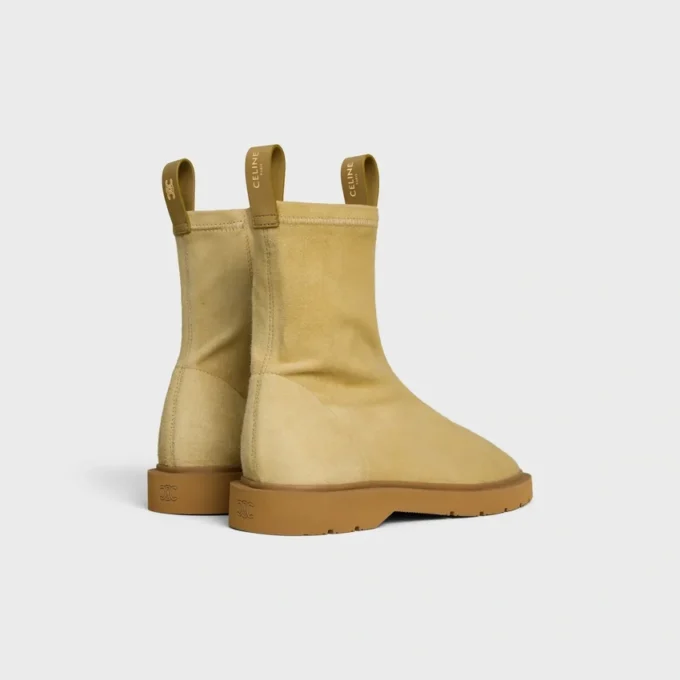 Buty Flow z zamkiem błyskawicznym, wykonane z elastycznej zamszowej skóry jagnięcej Buty Flow z zamkiem błyskawicznym, wykonane z elastycznej zamszowej skóry jagnięcej