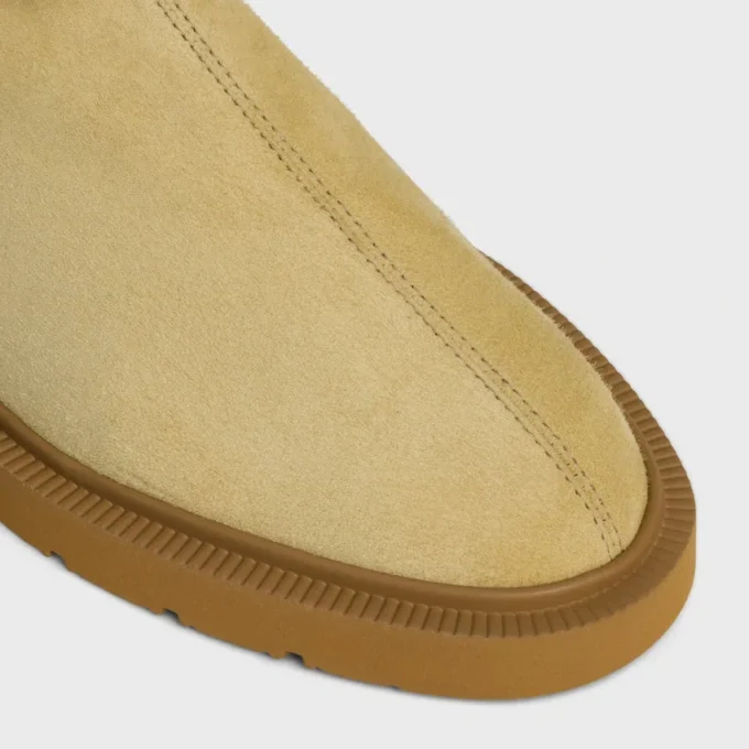 Buty Flow z zamkiem błyskawicznym, wykonane z elastycznej zamszowej skóry jagnięcej Buty Flow z zamkiem błyskawicznym, wykonane z elastycznej zamszowej skóry jagnięcej