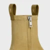 Buty Flow z zamkiem błyskawicznym, wykonane z elastycznej zamszowej skóry jagnięcej Buty Flow z zamkiem błyskawicznym, wykonane z elastycznej zamszowej skóry jagnięcej