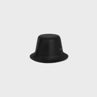 Kapelusz typu bucket z miękkiej skóry jagnięcej Kapelusz typu bucket z miękkiej skóry jagnięcej