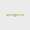 Klamra CELINE Disc 25 mm z metalu i dwustronny pasek 25 mm z gładkiej i ziarnistej skóry cielęcej Klamra CELINE Disc 25 mm z metalu i dwustronny pasek 25 mm z gładkiej i ziarnistej skóry cielęcej