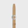 Klamra CELINE Disc 25 mm z metalu i dwustronny pasek 25 mm z gładkiej i ziarnistej skóry cielęcej Klamra CELINE Disc 25 mm z metalu i dwustronny pasek 25 mm z gładkiej i ziarnistej skóry cielęcej