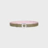 Klamra CELINE Disc 25 mm z metalu i dwustronny pasek 25 mm z skóry Taurillon Klamra CELINE Disc 25 mm z metalu i dwustronny pasek 25 mm z skóry Taurillon