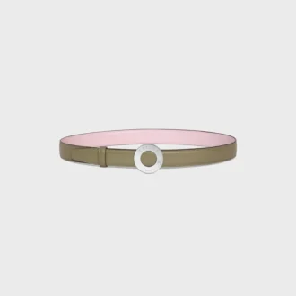 Klamra CELINE Disc 25 mm z metalu i dwustronny pasek 25 mm z skóry Taurillon Klamra CELINE Disc 25 mm z metalu i dwustronny pasek 25 mm z skóry Taurillon