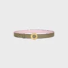 Klamra CELINE Disc 25 mm z metalu i dwustronny pasek 25 mm z skóry Taurillon Klamra CELINE Disc 25 mm z metalu i dwustronny pasek 25 mm z skóry Taurillon