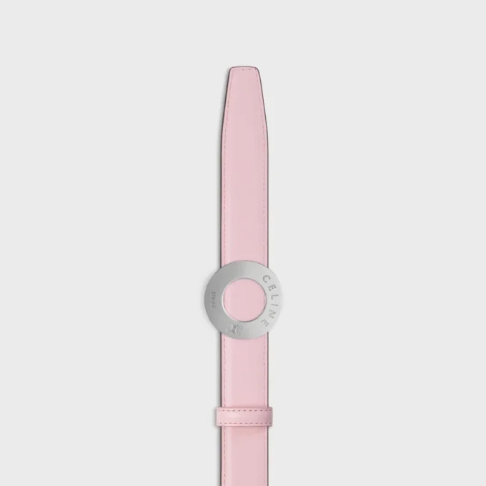 Klamra CELINE Disc 25 mm z metalu i dwustronny pasek 25 mm z skóry Taurillon Klamra CELINE Disc 25 mm z metalu i dwustronny pasek 25 mm z skóry Taurillon