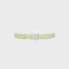 Klamra Triomphe z metalu i dwustronny pasek 25 mm z gładkiej i ziarnistej skóry cielęcej Klamra Triomphe z metalu i dwustronny pasek 25 mm z gładkiej i ziarnistej skóry cielęcej