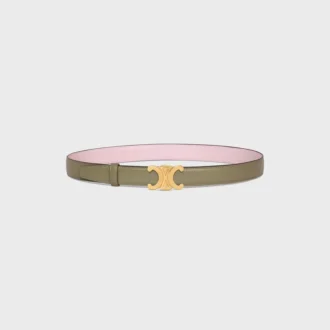 Klamra Triomphe z metalu i dwustronny pasek 25 mm z taurillonu Klamra Triomphe z metalu i dwustronny pasek 25 mm z taurillonu