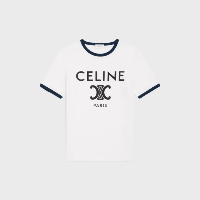 Koszulka CELINE Paris z bawełnianego dżerseju Koszulka CELINE Paris z bawełnianego dżerseju