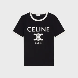 Koszulka CELINE Paris z bawełnianego dżerseju
