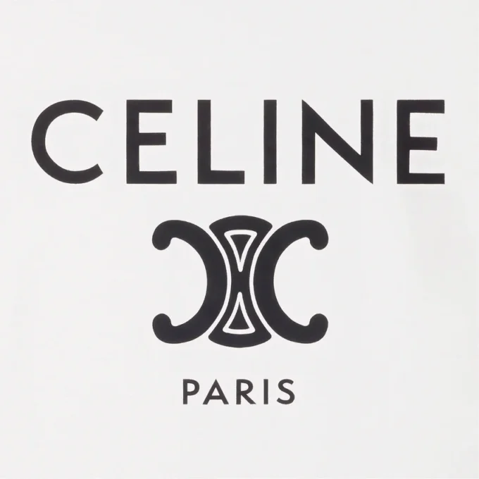 Koszulka CELINE Paris z bawełnianego dżerseju Koszulka CELINE Paris z bawełnianego dżerseju