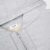 Krótka bluza z kapturem i zamkiem błyskawicznym z bawełnianego polaru Krótka bluza z kapturem i zamkiem błyskawicznym z bawełnianego polaru