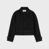 Kurtka z gabardyny bawełniano-wełnianej