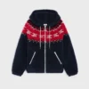 Kurtka z kapturem z polaru Triomphe Fair Isle