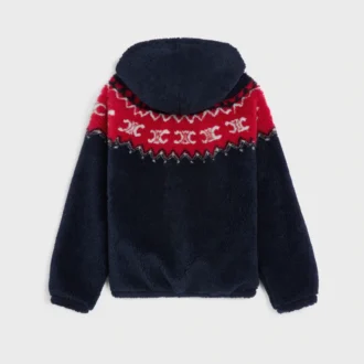 Kurtka z kapturem z polaru Triomphe Fair Isle
