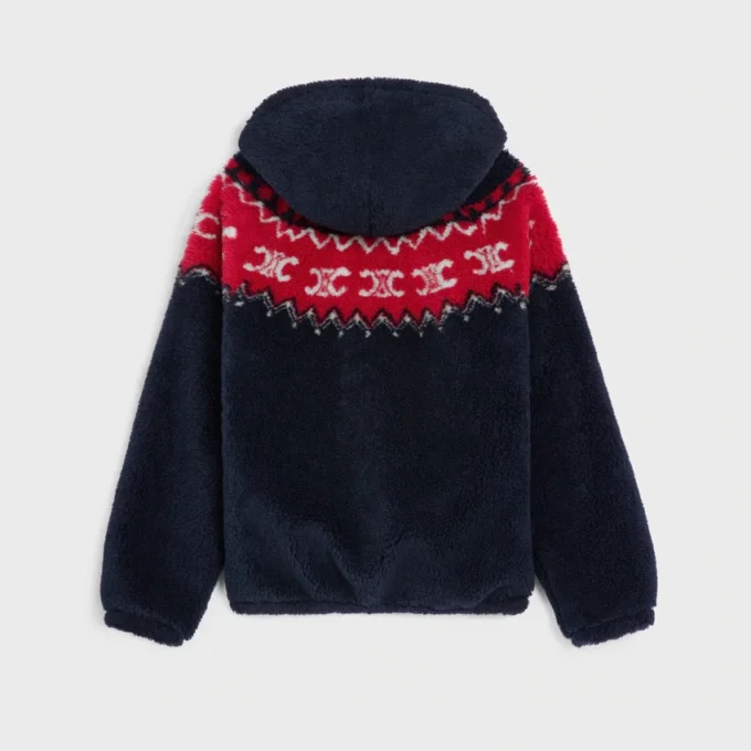 Kurtka z kapturem z polaru Triomphe Fair Isle