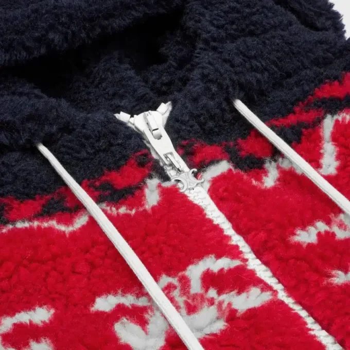 Kurtka z kapturem z polaru Triomphe Fair Isle