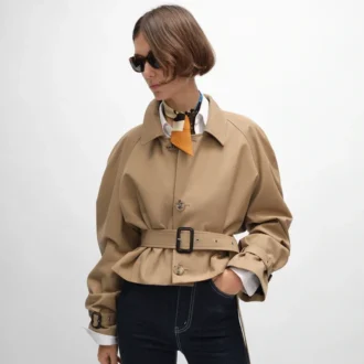 Lavalliere z jedwabnej tkaniny skośnej