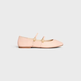 Les Ballerines CELINE Baleriny z podwójnym paskiem  z jagnięcej skóry