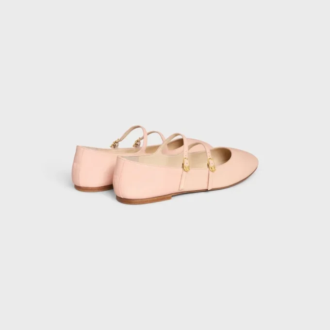 Les Ballerines CELINE Baleriny z podwójnym paskiem z jagnięcej skóry Les Ballerines CELINE Baleriny z podwójnym paskiem z jagnięcej skóry