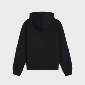 Luźna bluza z kapturem CELINE z bawełnianego polaru