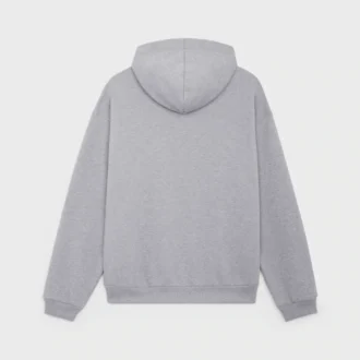 Luźna bluza z kapturem CELINE z bawełnianego polaru