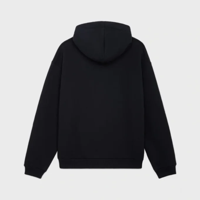 Luźna bluza z kapturem CELINE z bawełnianego polaru Luźna bluza z kapturem CELINE z bawełnianego polaru