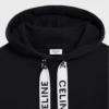 Luźna bluza z kapturem CELINE z bawełnianego polaru Luźna bluza z kapturem CELINE z bawełnianego polaru