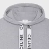 Luźna bluza z kapturem CELINE z bawełnianego polaru Luźna bluza z kapturem CELINE z bawełnianego polaru