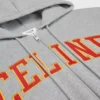 Luźna bluza z kapturem zapinana na zamek, wykonana z bawełnianego polaru Luźna bluza z kapturem zapinana na zamek, wykonana z bawełnianego polaru