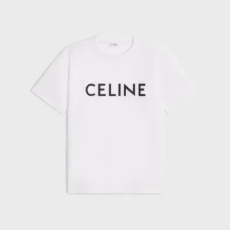Luźna koszulka CELINE z bawełnianego dżerseju
