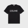 Luźna koszulka CELINE z bawełnianego dżerseju Luźna koszulka CELINE z bawełnianego dżerseju