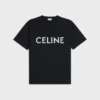 Luźna koszulka CELINE z bawełnianego dżerseju Luźna koszulka CELINE z bawełnianego dżerseju