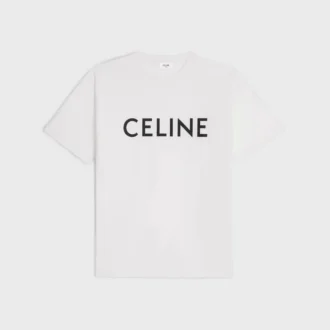 Luźna koszulka CELINE z bawełnianego dżerseju