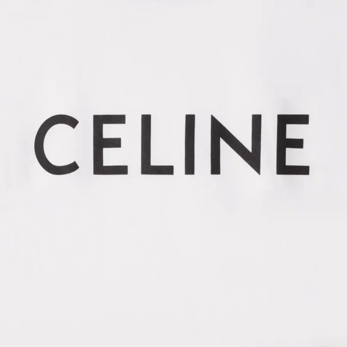 Luźna koszulka CELINE z bawełnianego dżerseju Luźna koszulka CELINE z bawełnianego dżerseju