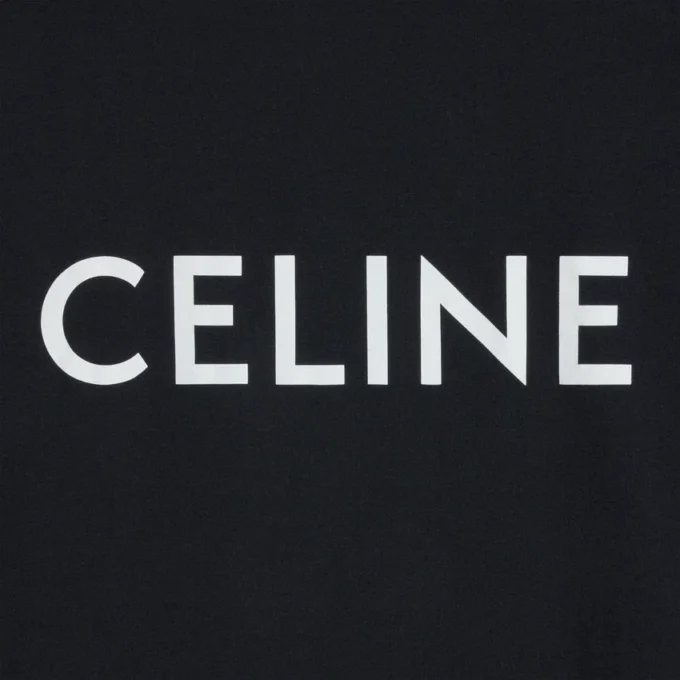 Luźna koszulka CELINE z bawełnianego dżerseju Luźna koszulka CELINE z bawełnianego dżerseju