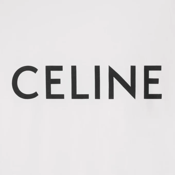 Luźna koszulka CELINE z bawełnianego dżerseju Luźna koszulka CELINE z bawełnianego dżerseju