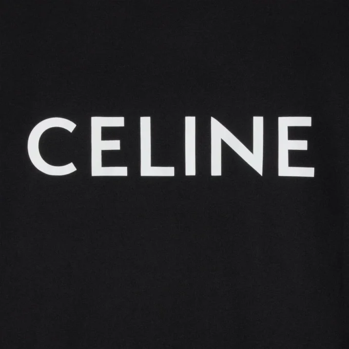 Luźna koszulka CELINE z bawełnianego dżerseju Luźna koszulka CELINE z bawełnianego dżerseju