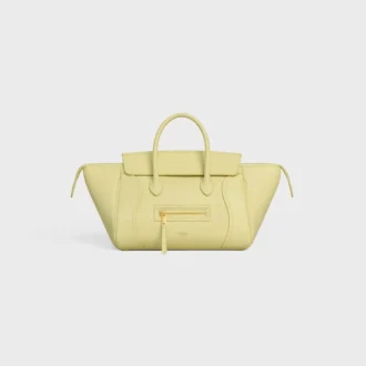 Mała torba Luggage z miękkiej, błyszczącej skóry jagnięcej