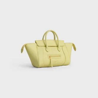 Mała torba Luggage z miękkiej, błyszczącej skóry jagnięcej