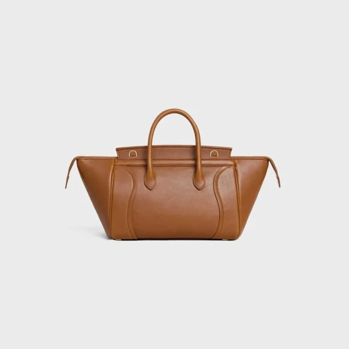 Mała torba Luggage z miękkiej, błyszczącej skóry jagnięcej Mała torba Luggage z miękkiej, błyszczącej skóry jagnięcej