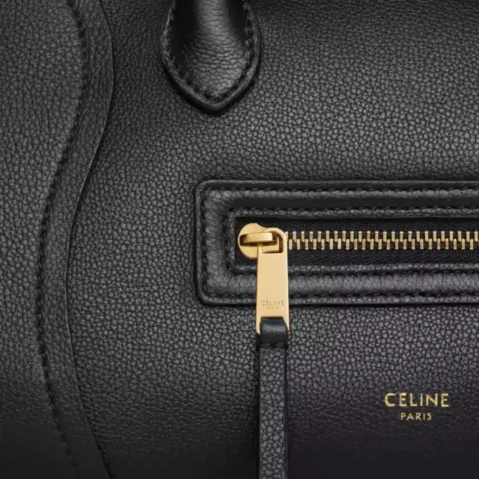 Mała torba Luggage z ziarnistej skóry cielęcej Mała torba Luggage z ziarnistej skóry cielęcej