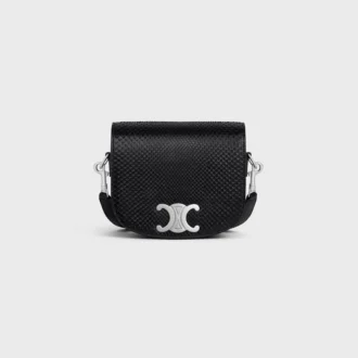 Mała torebka Besace Strap Triomphe z pytona