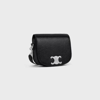 Mała torebka Besace Strap Triomphe z pytona