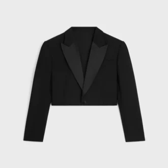 Marynarka Spencer Tux z wełnianej gabardyny