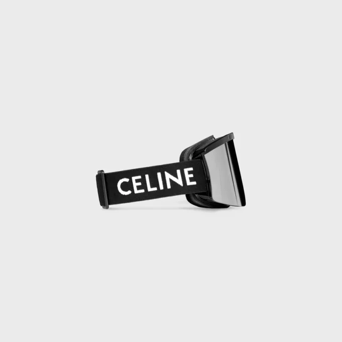 Maska narciarska CELINE z wtryskiwanego nylonu z lustrzanymi soczewkami