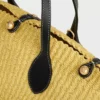Mały koszyk z koralikami „Triomphe” z sizalu i skóry cielęcej Mały koszyk z koralikami „Triomphe” z sizalu i skóry cielęcej