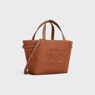 Mini Cabas Anais Cuir Triomphe z ziarnistej skóry cielęcej